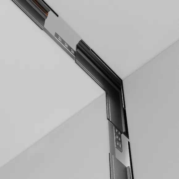 Коннектор L-образный внутренний Maytoni Technical Accessories for Exility TRA034CL-42B, механизм регулировки Коннектор L-образный внутренний Maytoni Technical Accessories for Exility TRA034CL-42B, механизм регулировки