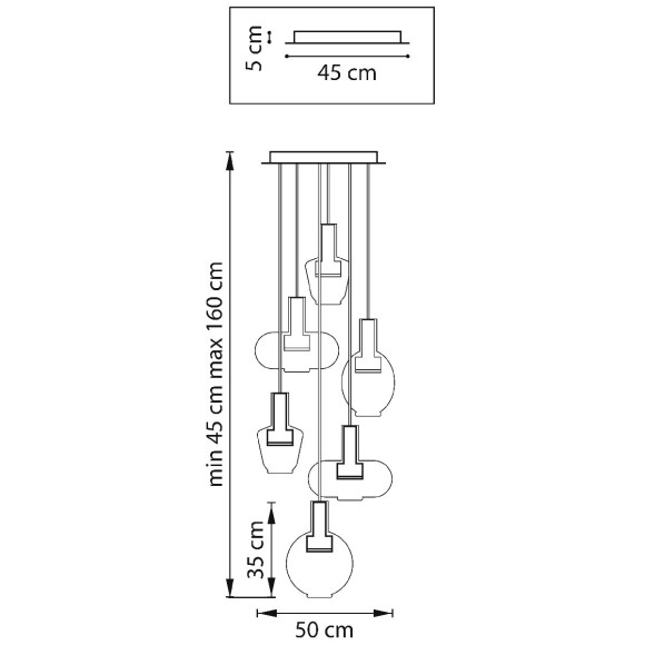 Каскадная люстра Lightstar Disco 792169