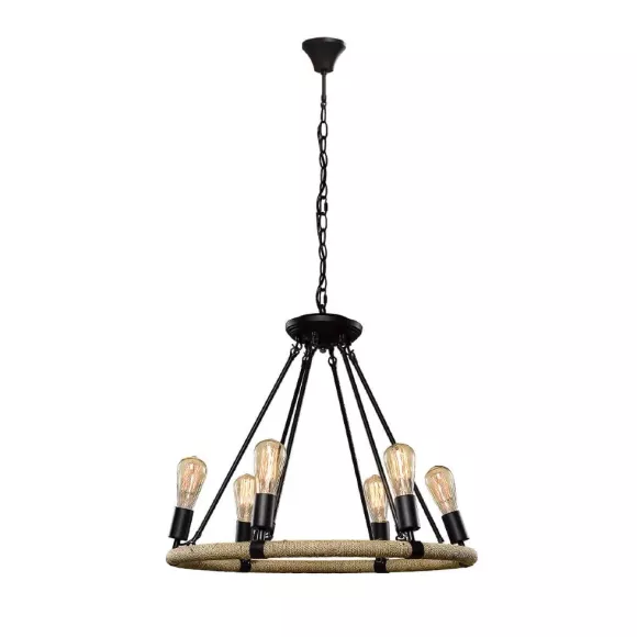 Подвесная люстра LOFT IT Rope filament Loft1861/6 Подвесная люстра LOFT IT Rope filament Loft1861/6