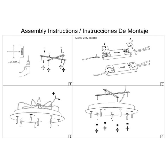 Подвесная люстра Mantra Boomerang 9368+9245 (8L)