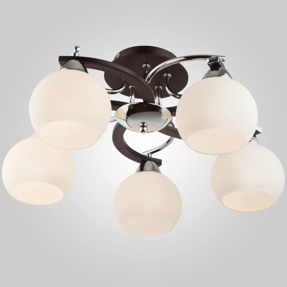 Потолочная люстра Eurosvet 9654/5 хром/венге