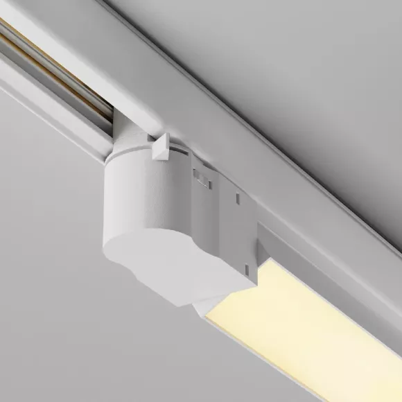 Трековый трехфазный светильник Maytoni Basis TR196-3-20W2.7K-W, Белый, Теплый белый, Алюминий