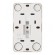 Розетка двойная с заземлением Arte Milano 310.40-2.white