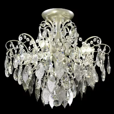 Потолочный светильник Crystal Lux ESMIRALDA PL4 SILVER