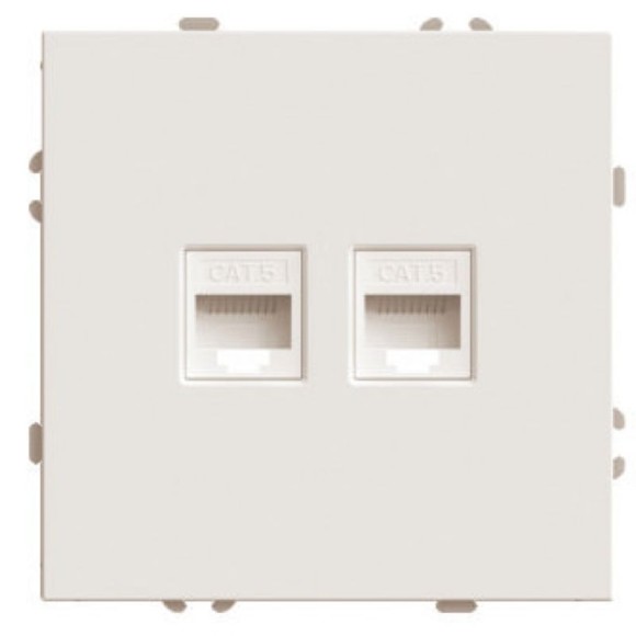 Розетка компьютерная 2-местная RJ-45 (механизм) Stekker Эмили RST00-5111-08 кашемир soft touch 49900