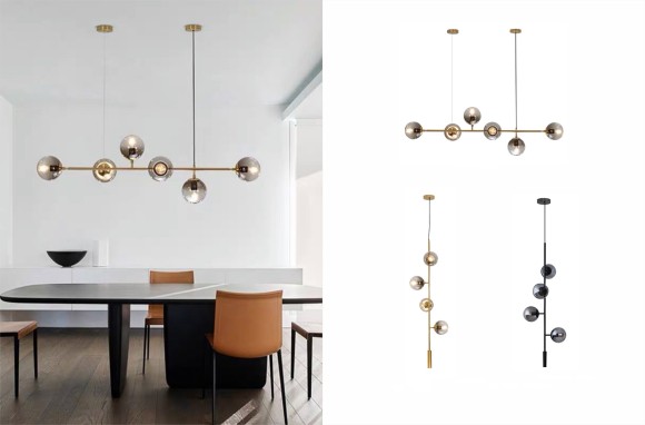 Подвесная люстра iLamp Golden 9136P/6 GL-WH