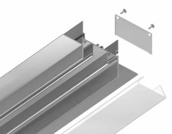 Алюминиевый профиль Ambrella Light Alum Profile GP4000AL, крупный план Алюминиевый профиль Ambrella Light Alum Profile GP4000AL, крупный план