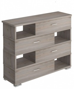 Тумба комбинированная Домино СБ-40/4-ПВК MER_SB-40-4-PVK-zakruglenaya-N