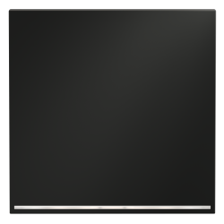 Клавиша для выключателя/переключателя одноклавишного с подсветкой Voltum S70 (графит) VLS000207