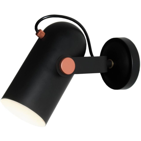 Спот Favourite Ampolla Black 2007-1W, E14, 40W, черный