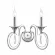 Бра Lumion Classi Laoka 8032/2W, Хром, Металл, Неоклассика стиль, вид сверху