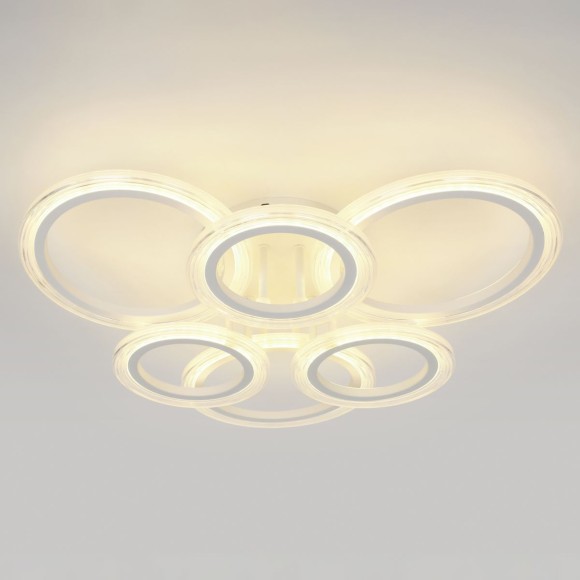 Потолочный светильник Эра Модерн Ring CLL-1-90W 3K-6,5K RC WH