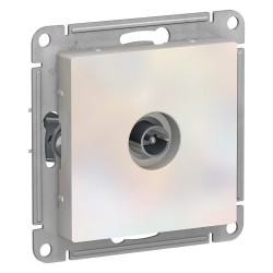 Розетка антенная одиночная TV коннектор, механизм Systeme Electric AtlasDesign Жемчуг ATN000493