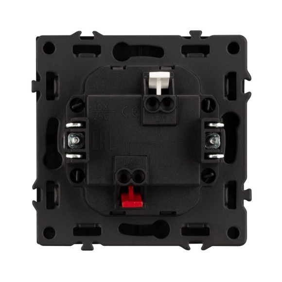 Механизм выключателя одноклавишный непроходной Arlight LED SWT-NOBE-MK01-SFPL-L-BK (230V, 10A) 054258