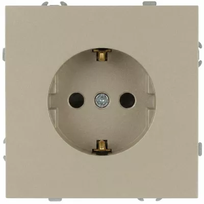 Розетка Эра Galaxy 15-2102-04 c заземлением 2P+E Schuko со шторками 16А-250В IP20 шампань Б0070645
