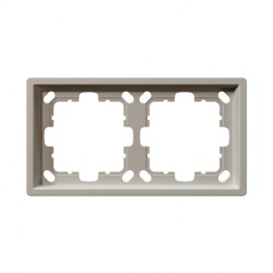Рамка серия FD 2-постовая, цвет Сахара Jasmart FD1002SH