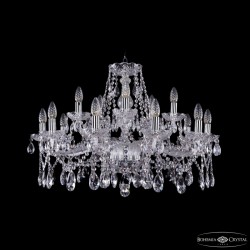 Подвесная люстра Bohemia Ivele Crystal 1413/10+5/300 Ni