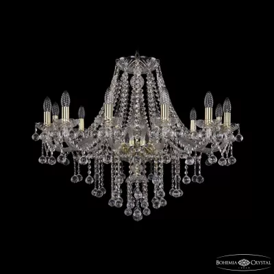 Подвесная люстра Bohemia Ivele Crystal 1415/12/300 G Balls