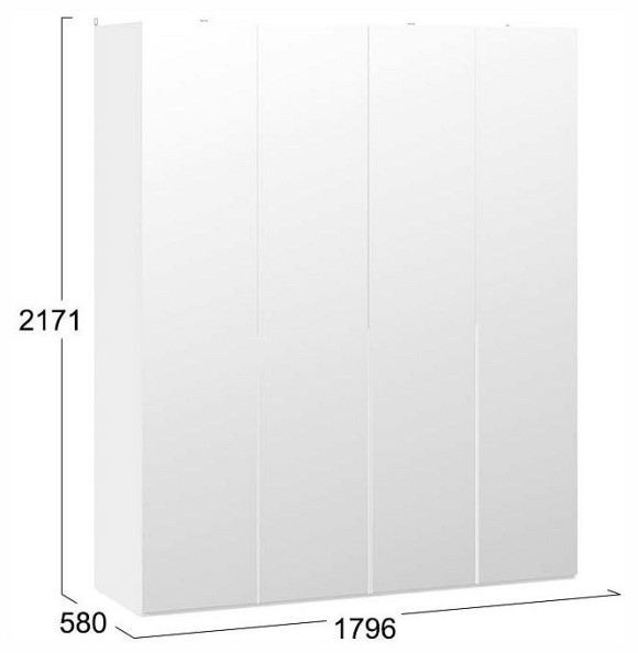 Шкаф платяной Порто СМ-393.07.109 TRI_248876