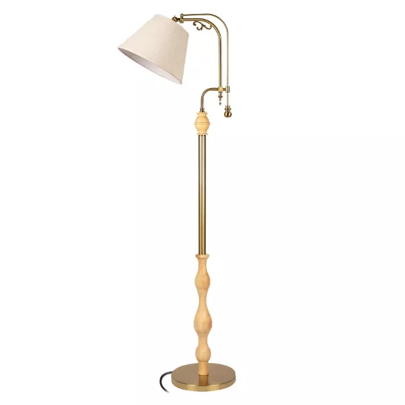 Торшер Loft IT Elaine 10569F Light wood, Светло-коричневый, Бежевый, Коричневый, крупный план основания Торшер Loft IT Elaine 10569F Light wood, Светло-коричневый, Бежевый, Коричневый, крупный план основания
