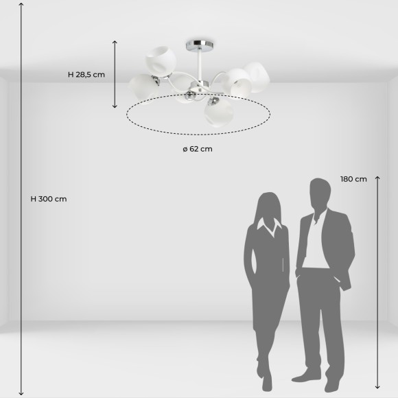 Люстра на штанге De Markt Вита 220013406