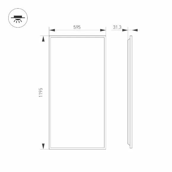 Панель светодиодная Arlight DL-TITAN-S600x1200-60W Day4000 052815 Панель светодиодная Arlight DL-TITAN-S600x1200-60W Day4000 052815