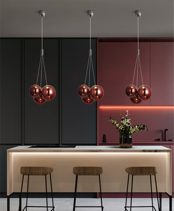 Подвесной светильник Delight Collection 19152 19152P/3 rose gold