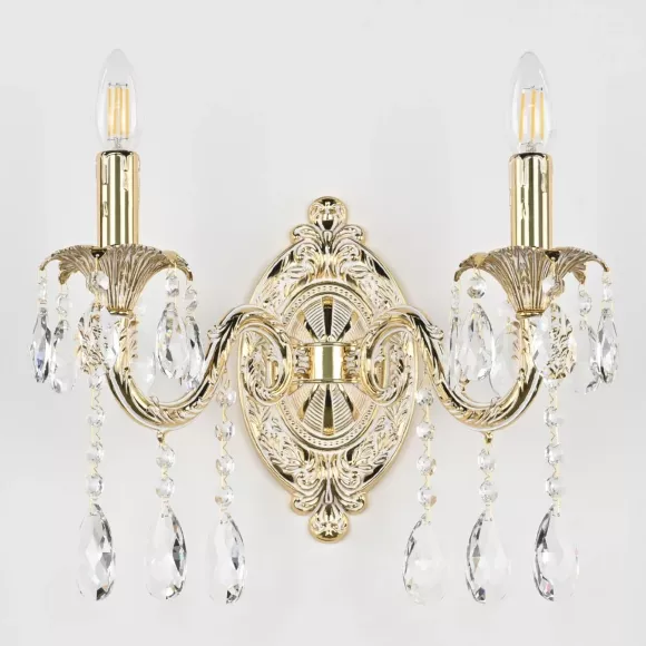 Бра Bohemia Ivele Crystal AL7901B10/2/175 A GW, Золото, Металл, Классика стиль Бра Bohemia Ivele Crystal AL7901B10/2/175 A GW, Золото, Металл, Классика стиль