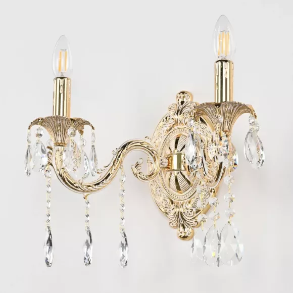Бра Bohemia Ivele Crystal AL7901B10/2/175 A GW, декоративные элементы крупным планом Бра Bohemia Ivele Crystal AL7901B10/2/175 A GW, декоративные элементы крупным планом
