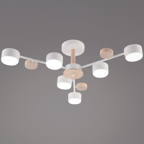 Люстра на штанге Reluce 03758-0.3-06 WT+WOOD GX53