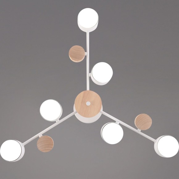 Люстра на штанге Reluce 03758-0.3-06 WT+WOOD GX53
