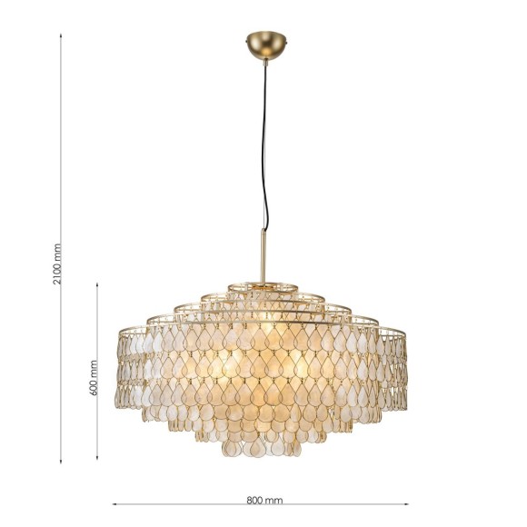 Подвесная люстра Favourite Mollitia 4763-10P