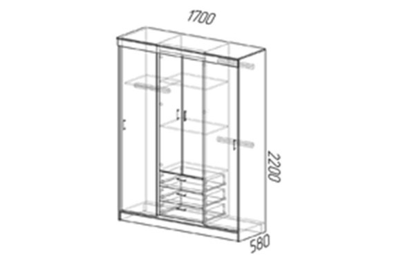 Шкаф-купе Лорд ERA_834