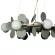Подвесная люстра Loft IT Matisse 10008/700 Grey, Матовое золото, Белый, Золото, вид снизу