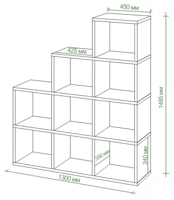 Стеллаж Бартоло СЛД 4 MER_SLD-4-KK