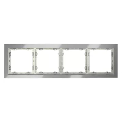 Рамка на 4 поста Voltum S70 VLS110405 (сталь, стекло)