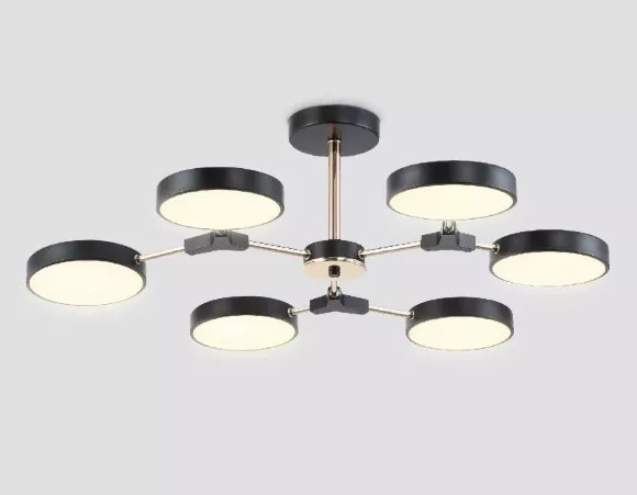 Люстра на штанге Ambrella Light Linetech Comfort FL516334, вид снизу Люстра на штанге Ambrella Light Linetech Comfort FL516334, вид снизу
