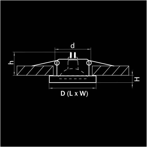 Встраиваемый светильник Lightstar Rifle Qua 002524