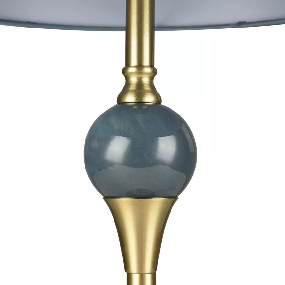 Торшер Lumion Classi Eletra 8416/1F, Латунь, Синий, Металл, декоративные элементы крупным планом Торшер Lumion Classi Eletra 8416/1F, Латунь, Синий, Металл, декоративные элементы крупным планом