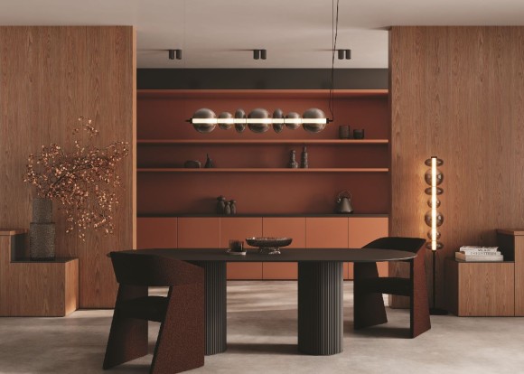 Подвесная светодиодная люстра Maytoni Futuro MOD307PL-L40BS3K