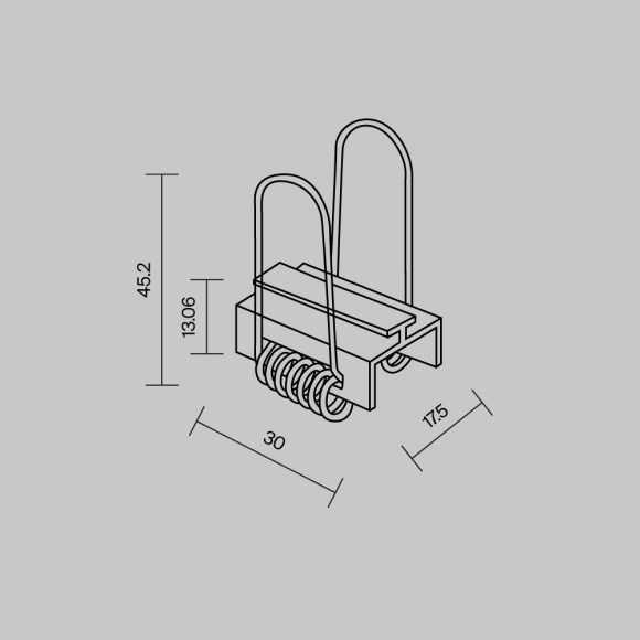 Комплект креплений для профиля 22×22 4шт Maytoni Led Strip ALM-2222-MТ 642052