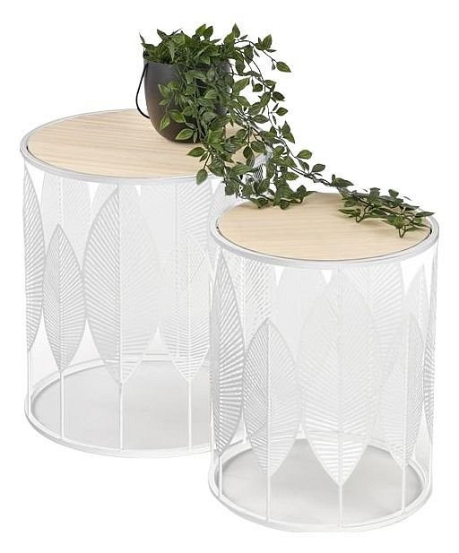 Набор из 2 столов журнальных Folla HLM_V-CH-FOLLA-LAW-BIALY