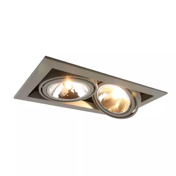 Встраиваемый светильник Arte Lamp Cardani Semplice A5949PL-2GY Встраиваемый светильник Arte Lamp Cardani Semplice A5949PL-2GY