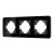 Рамка на 3 поста стеклянная Arlight FRM-OMALI-GS-3-BK 049697