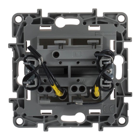 Выключатель двухклавишный Legrand Etika с подсветкой 10A 250V белый 672204