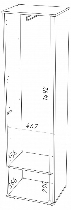 Шкаф платяной Stark NKM_71579686