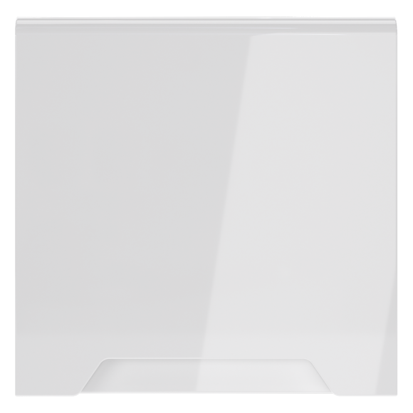 Накладка для розетки с заземлением, защитными шторками и крышкой Voltum S70 (белый глянцевый) VLS000801