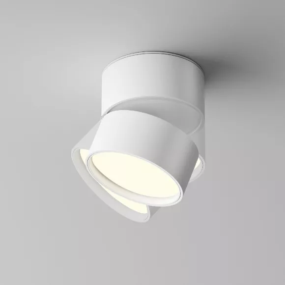 Накладной спот Maytoni Onda C024CL-12W4K-W-1, вид снизу