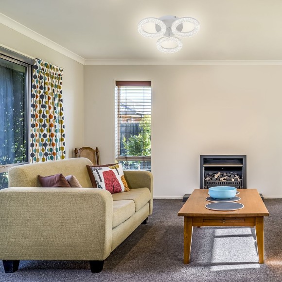 Потолочная светодиодная люстра с пультом управления Escada Alunit 10281/3LED