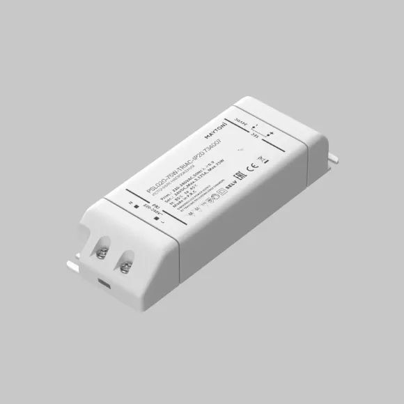 Источник напряжения Maytoni Triac 75Вт DC24В IP20 734007, Белый, Пластик, Германия